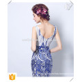 Custom Made Full Length Elegant Blue Sweet Heart Fishtail Bodycon Gown Mermaid Long Evening Dresses